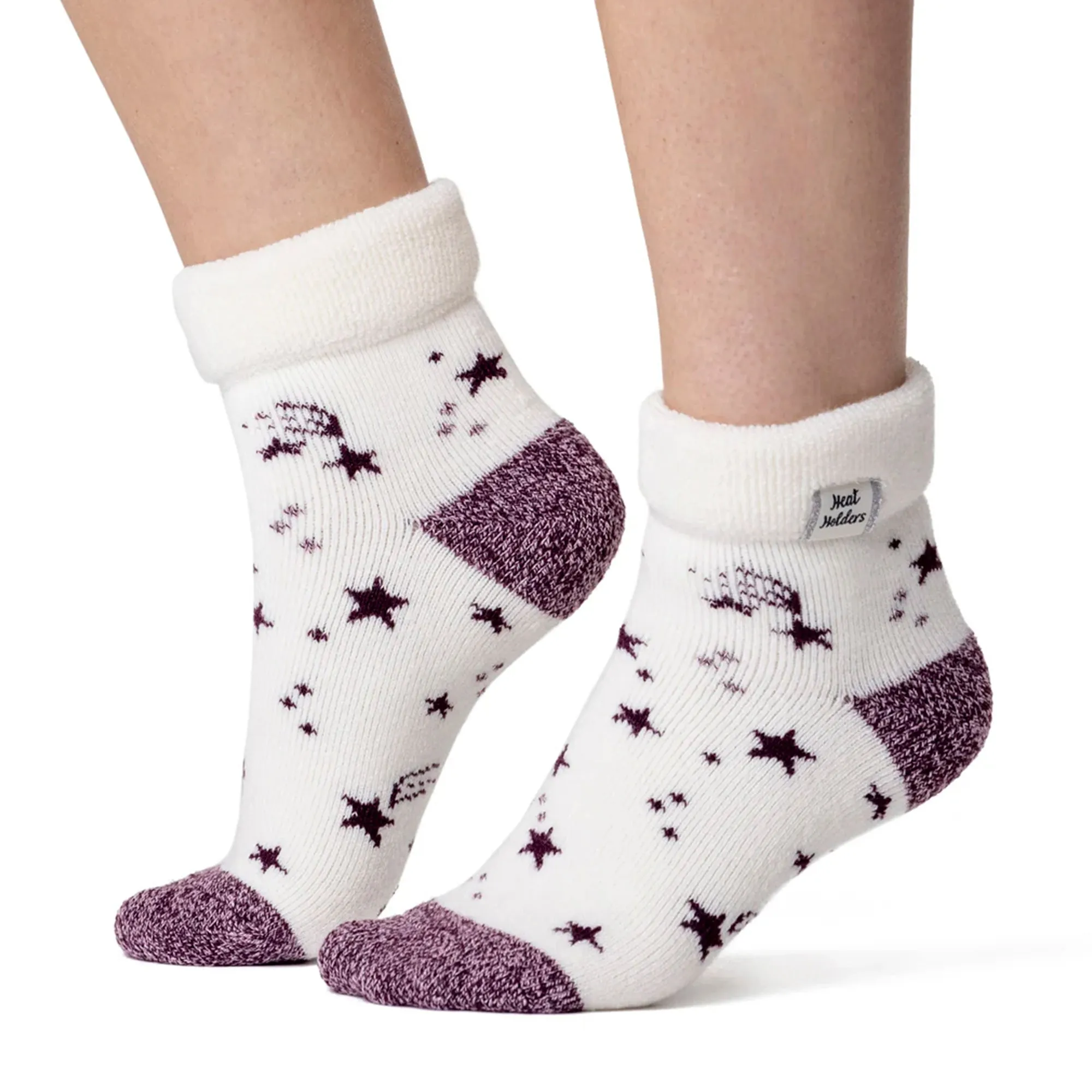 Cozy Turn-Over Cuff Lounge Socks | Warm Winter Socks for Women
