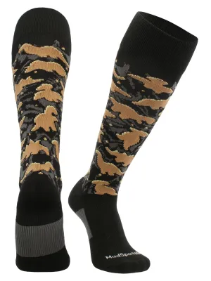 Crazy Dinosaur Chicken Nugget Socks Over the Calf