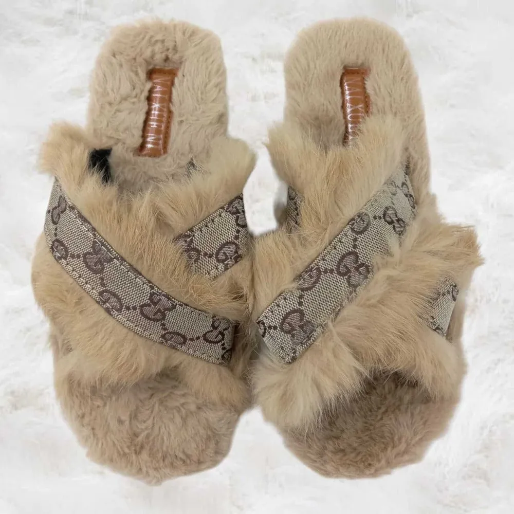 Cross Plush 1 Slippers