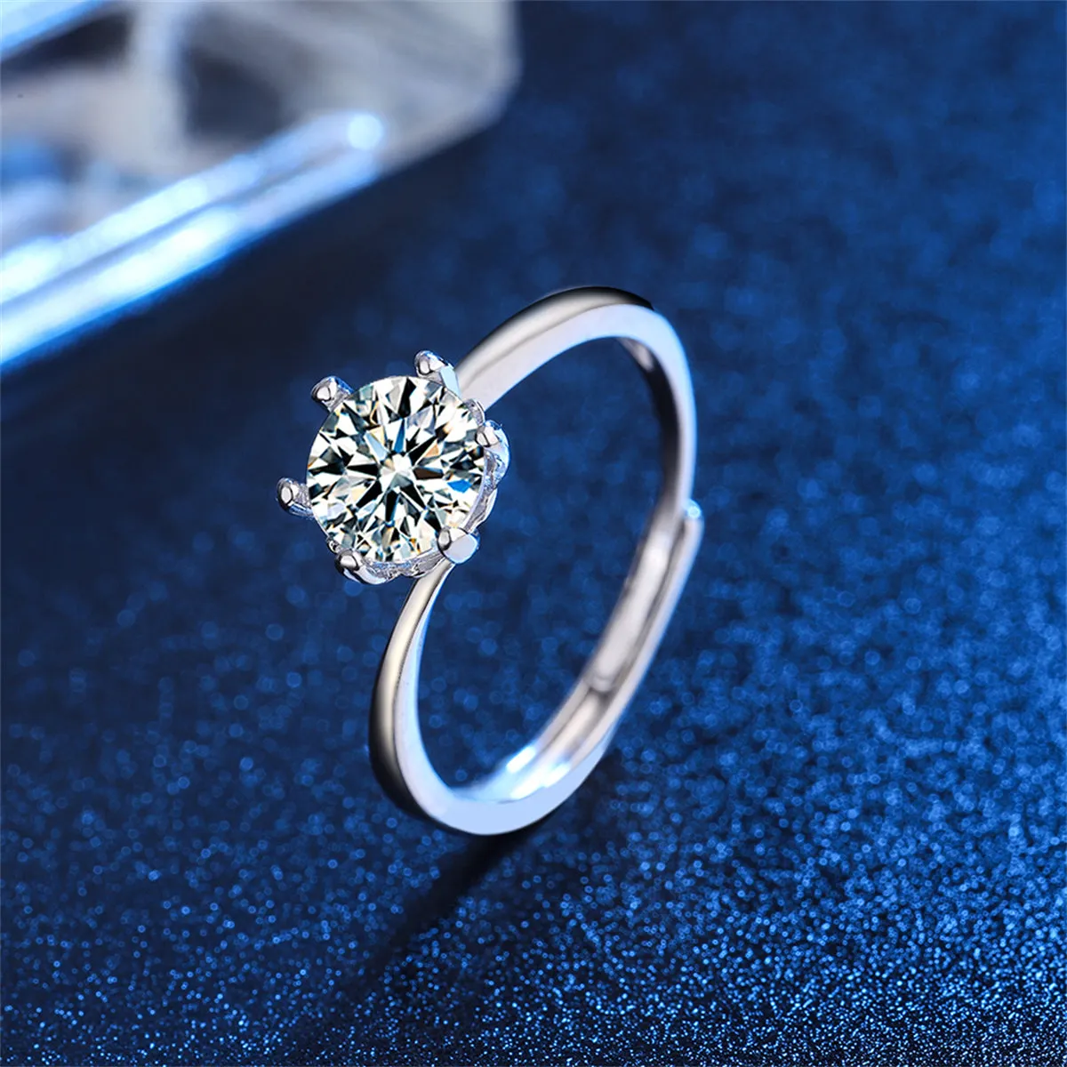 Crystal & Silver-Plated Cocktail Ring