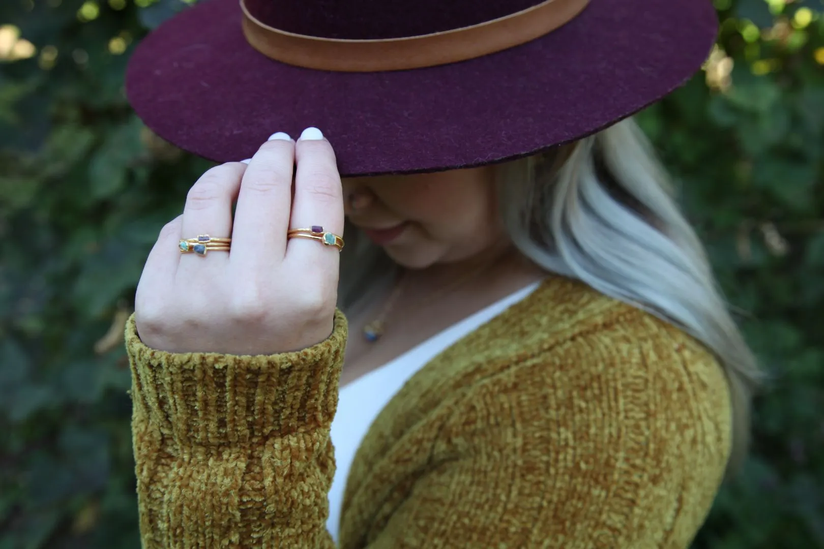 CUSTOM BIRTHSTONE STACKING RINGS