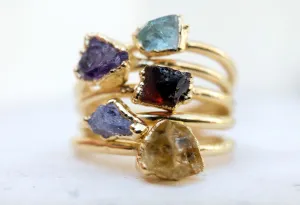 CUSTOM BIRTHSTONE STACKING RINGS
