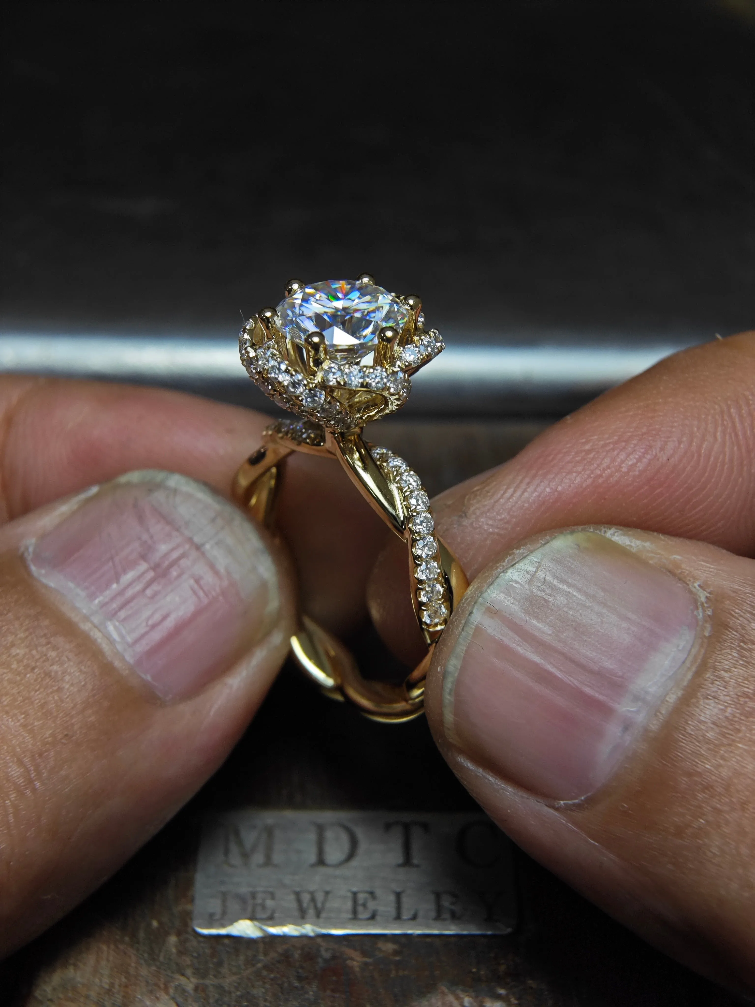 Custom  Engagement Ring  wedding bands