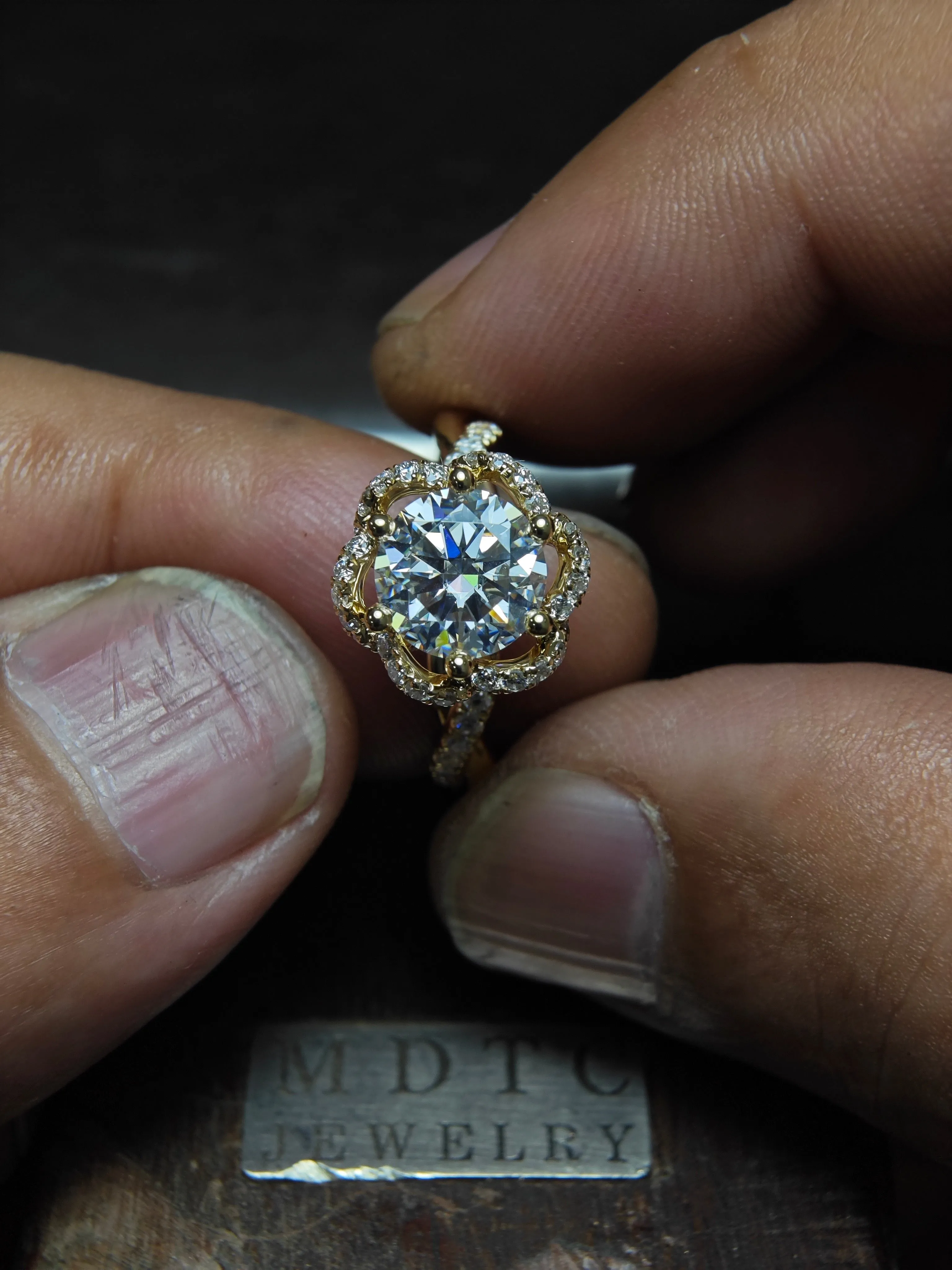 Custom  Engagement Ring  wedding bands