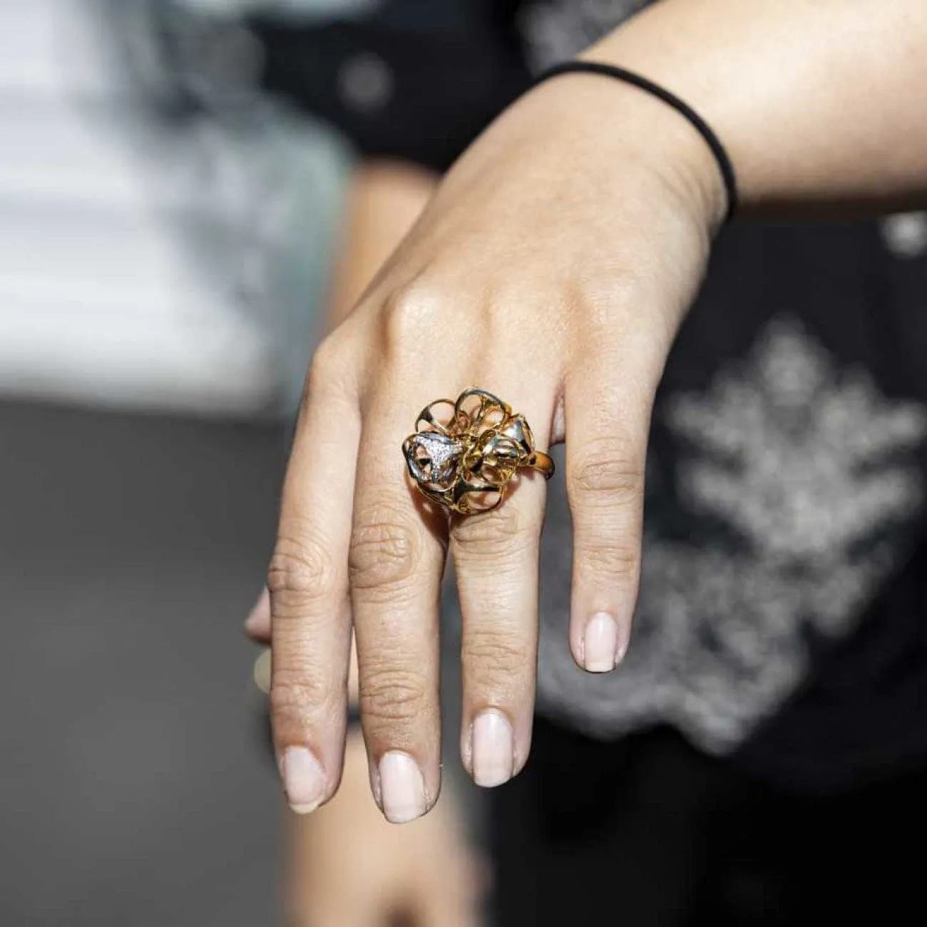 Di Modolo Icona Yellow Gold Diamond Cocktail Ring