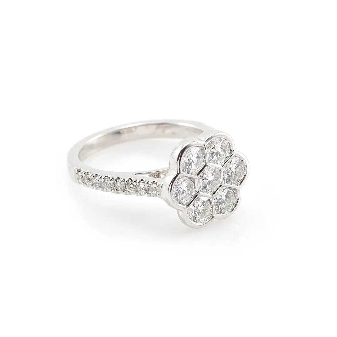 Diamond Cluster Ring