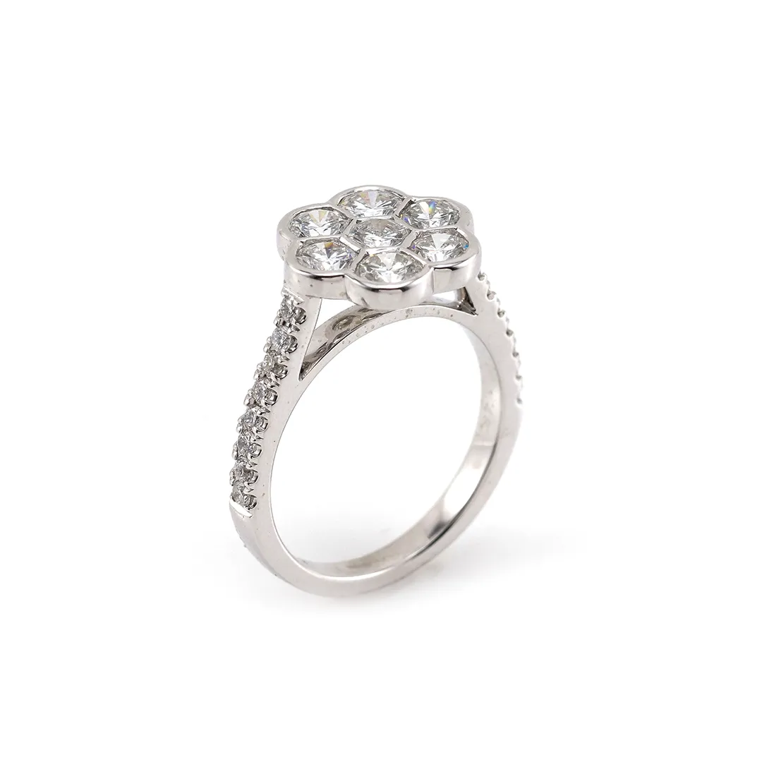 Diamond Cluster Ring