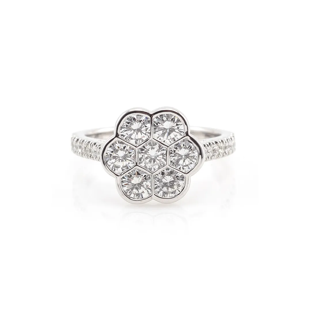 Diamond Cluster Ring