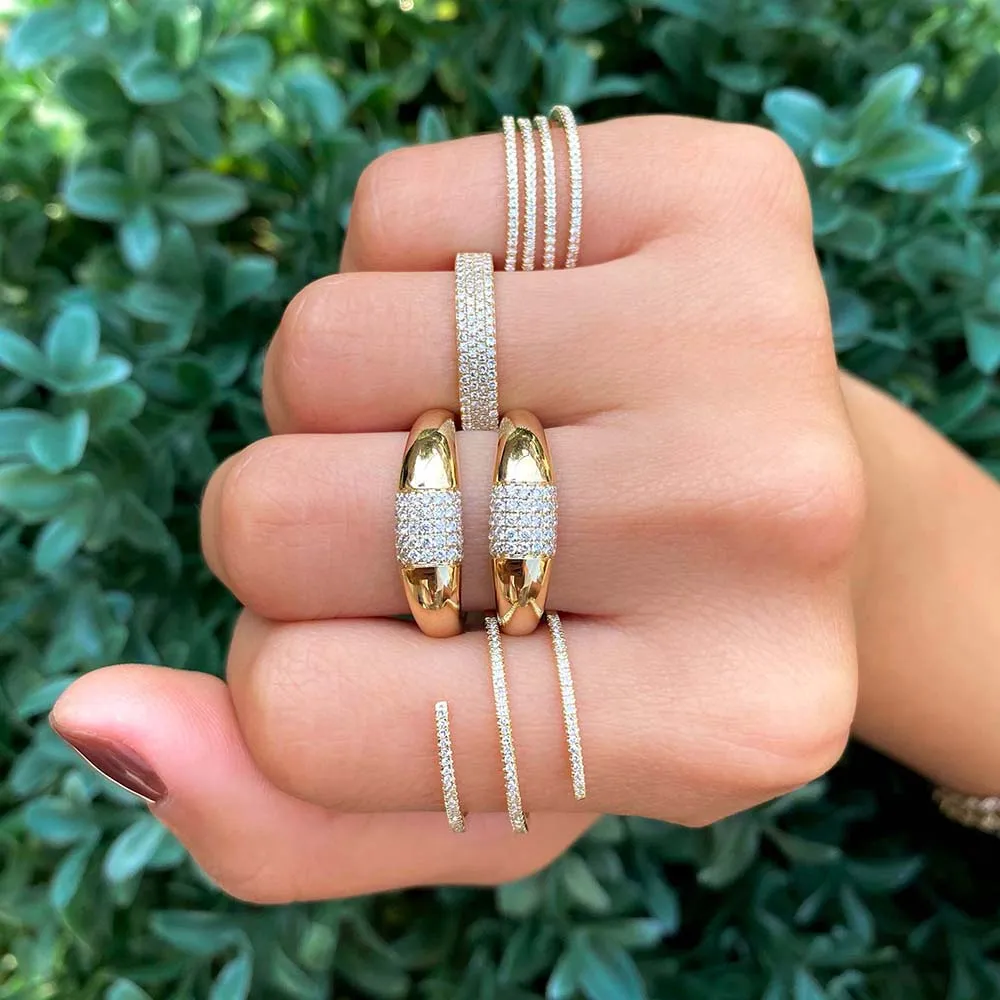 Diamond Triple Wrap Ring 14K
