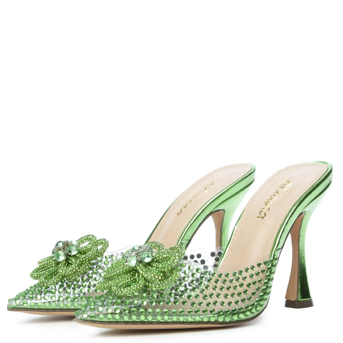 Divinny-1 Clear Rhinestone Pump