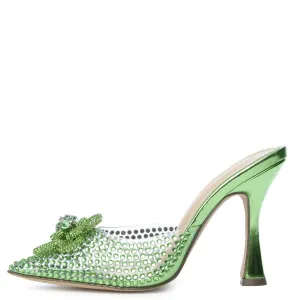 Divinny-1 Clear Rhinestone Pump