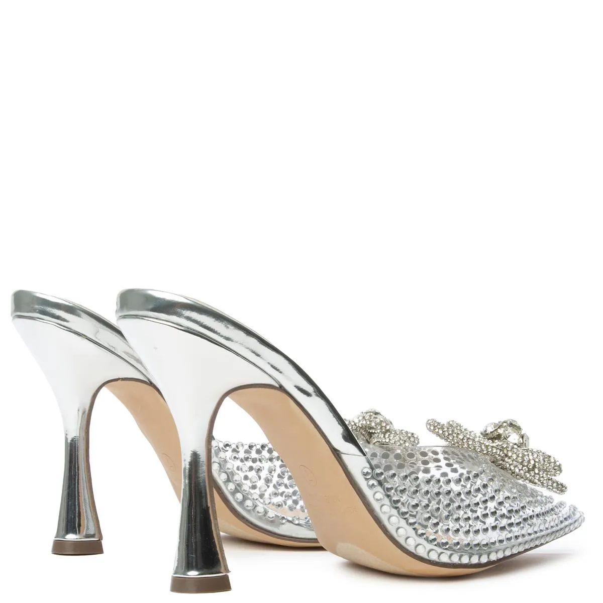 Divinny-1 Clear Rhinestone Pump
