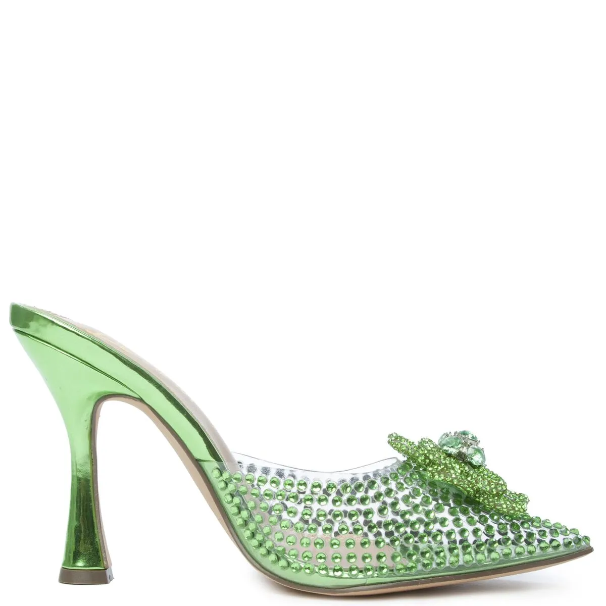 Divinny-1 Clear Rhinestone Pump