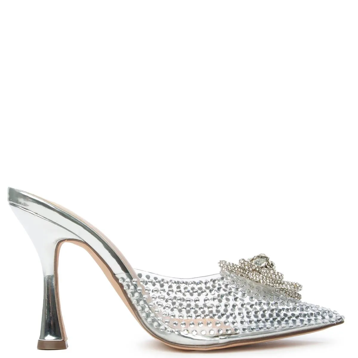 Divinny-1 Clear Rhinestone Pump