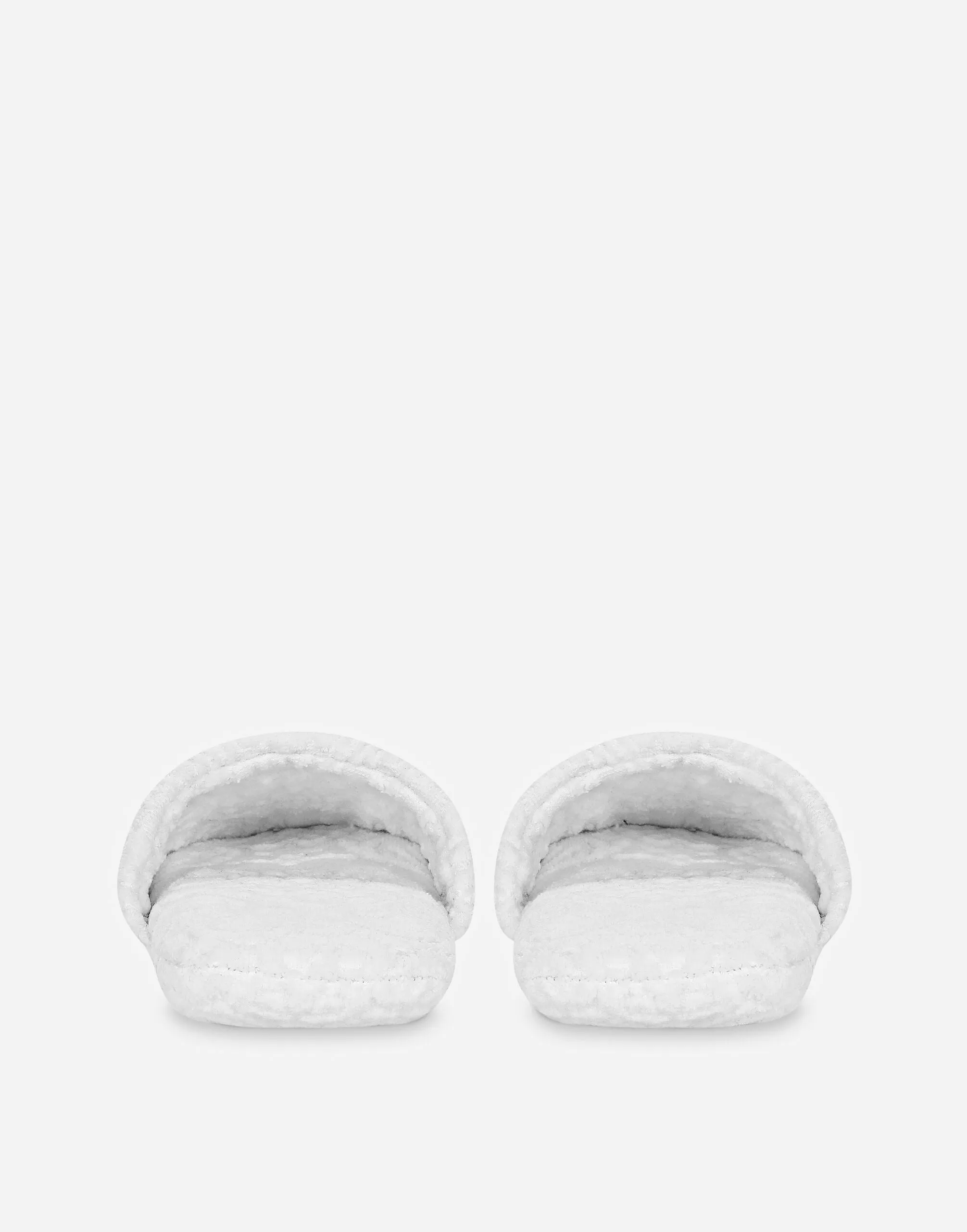 Dolce & Gabbana Casa DG Logo Jacquard Slippers in White
