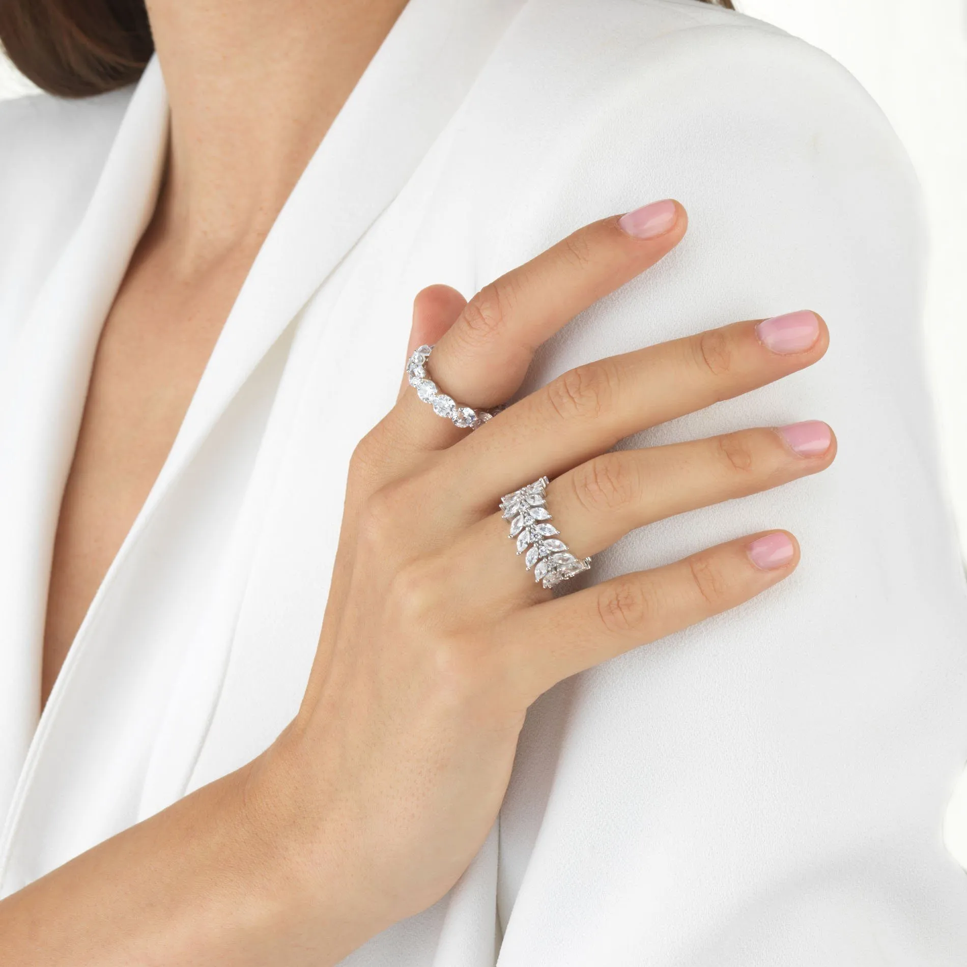 Double Row CZ Ring