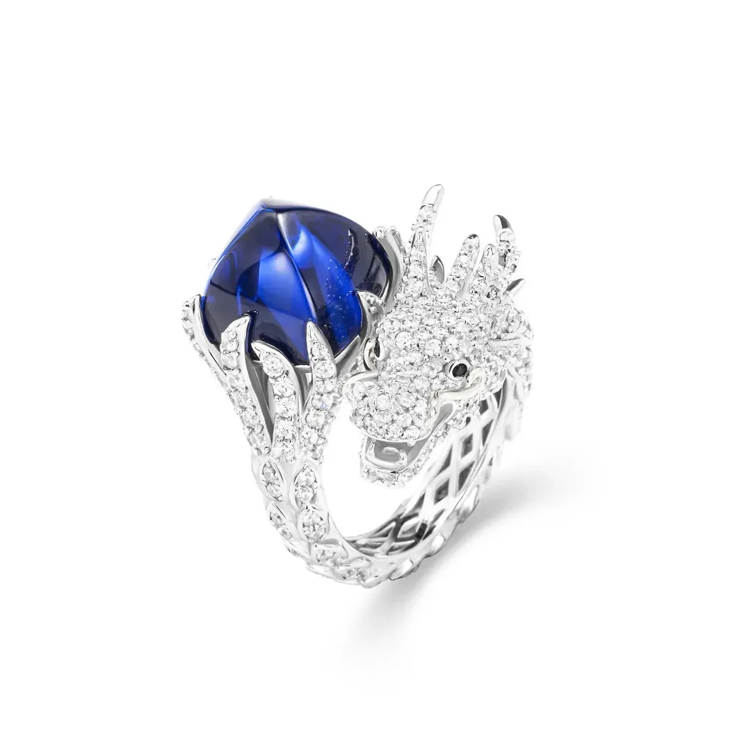 Dragon with Diamond Cocktail Ring