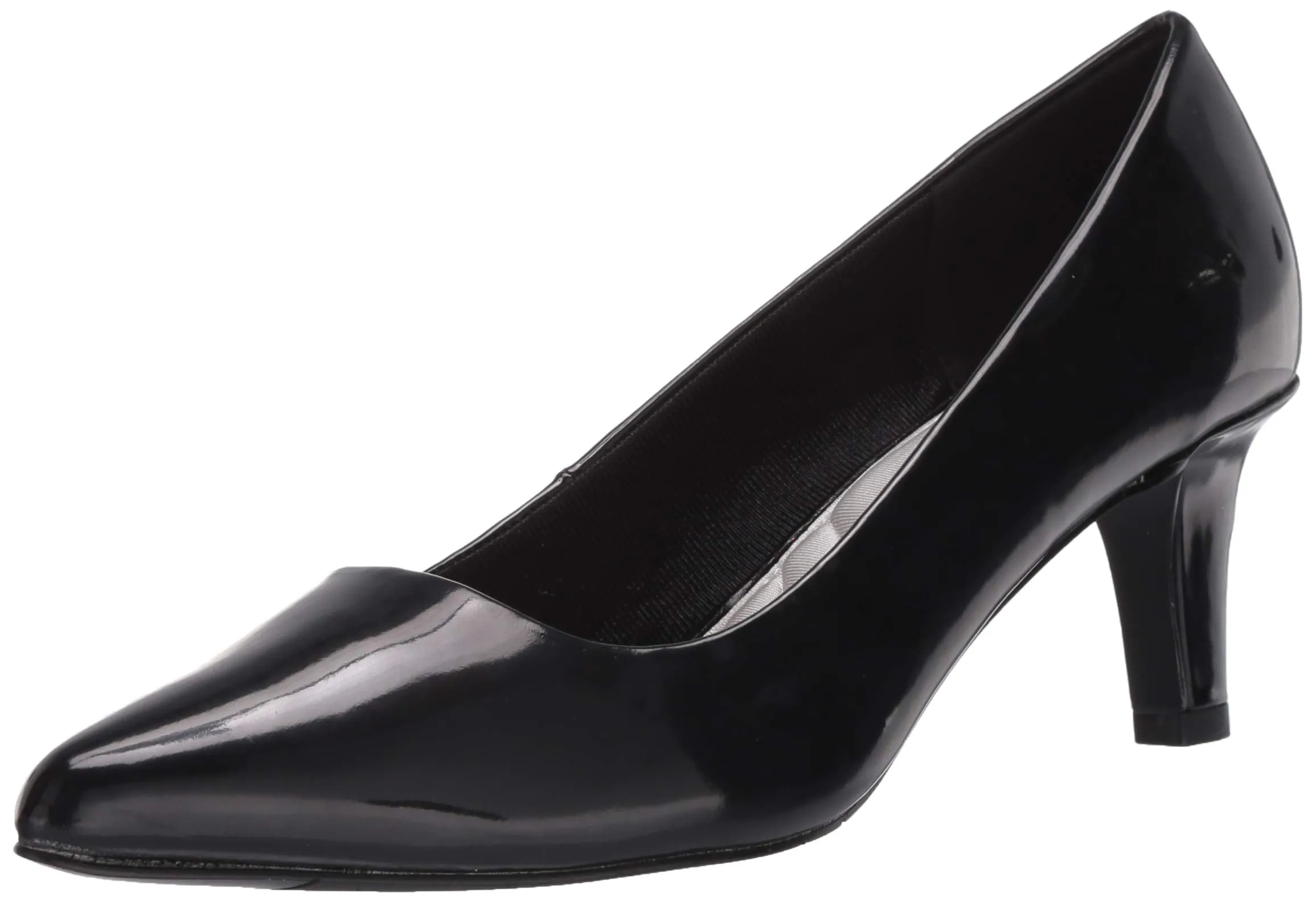 Easy Street Women's Pointe Pump, Black Patent, 9