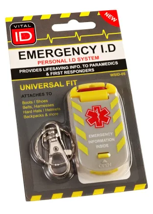 EMERGENCY ID UNIVERSAL FIT TAG