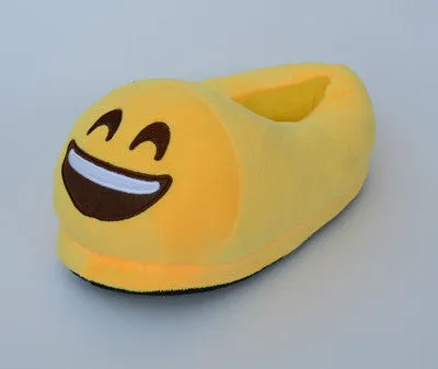 Emoji Slippers Cartoon Plush Slipper Home With The Full Expression Women/ Men Slippers House Shoes One Pair