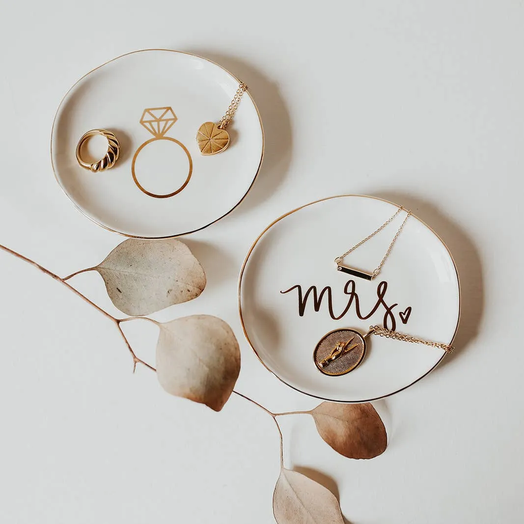 Engagement Ring Jewelry Dish - Home Decor & Gifts