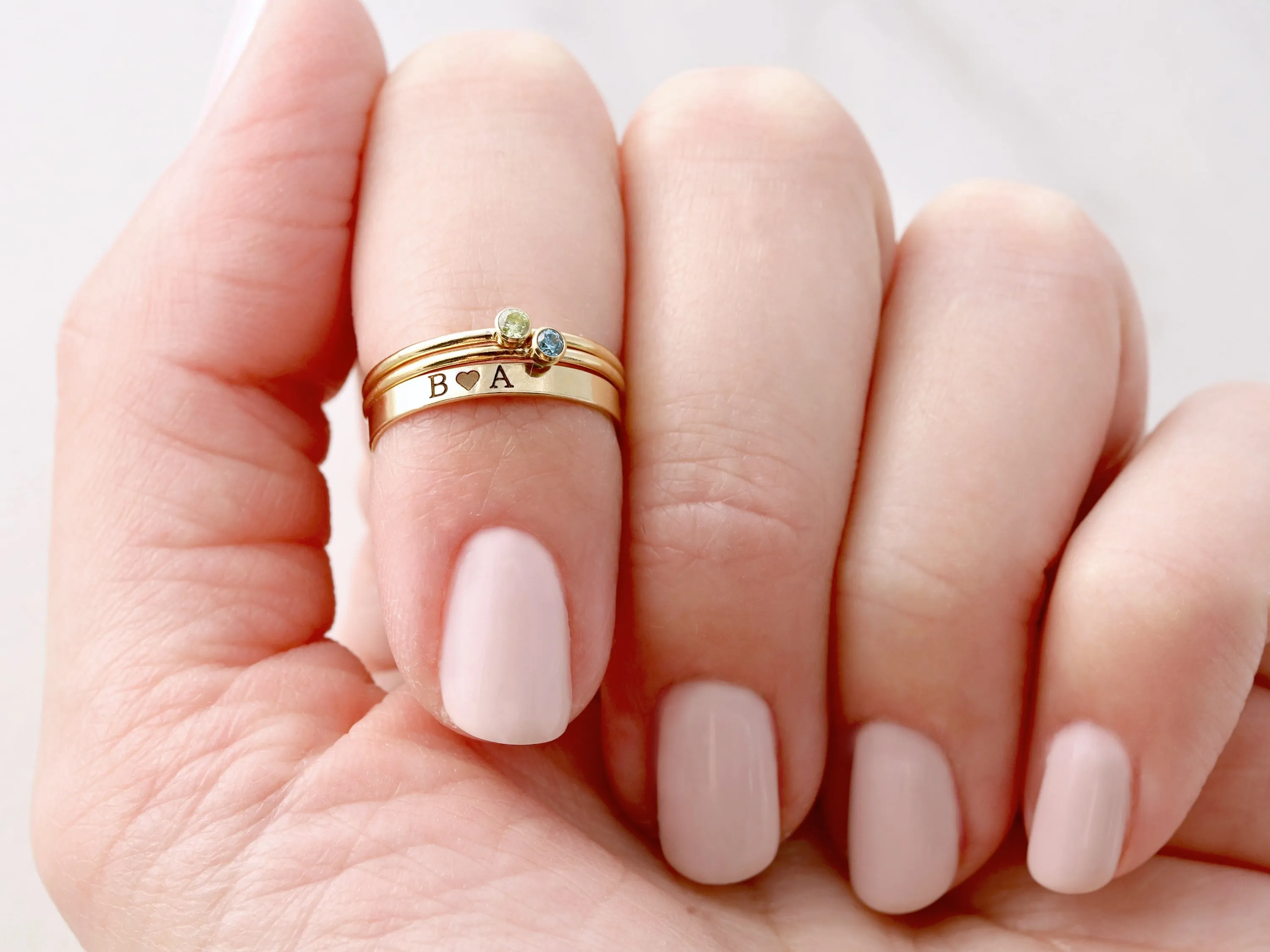 Engraved Flat Band Ring