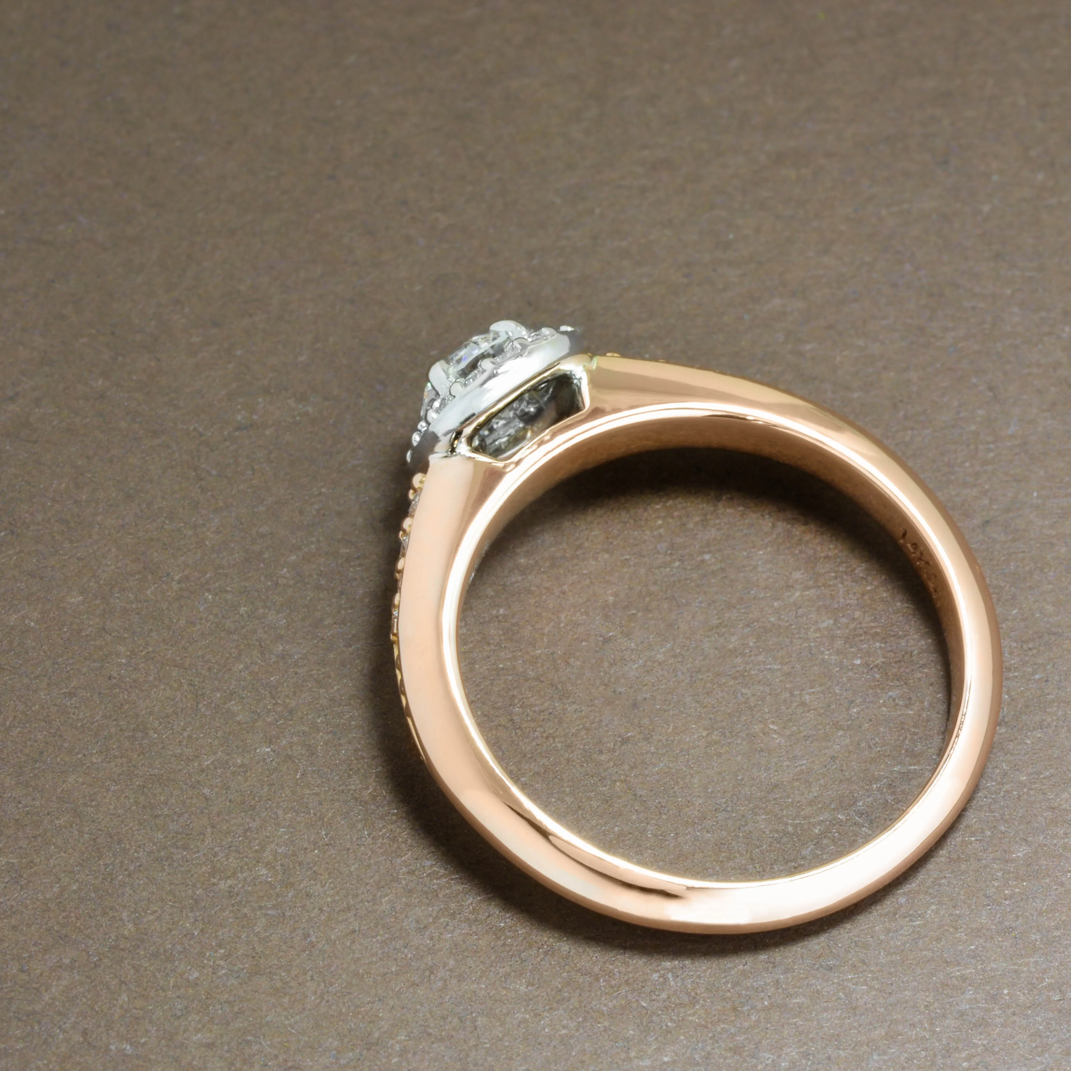 Estate Rose Gold Engagement Ring
