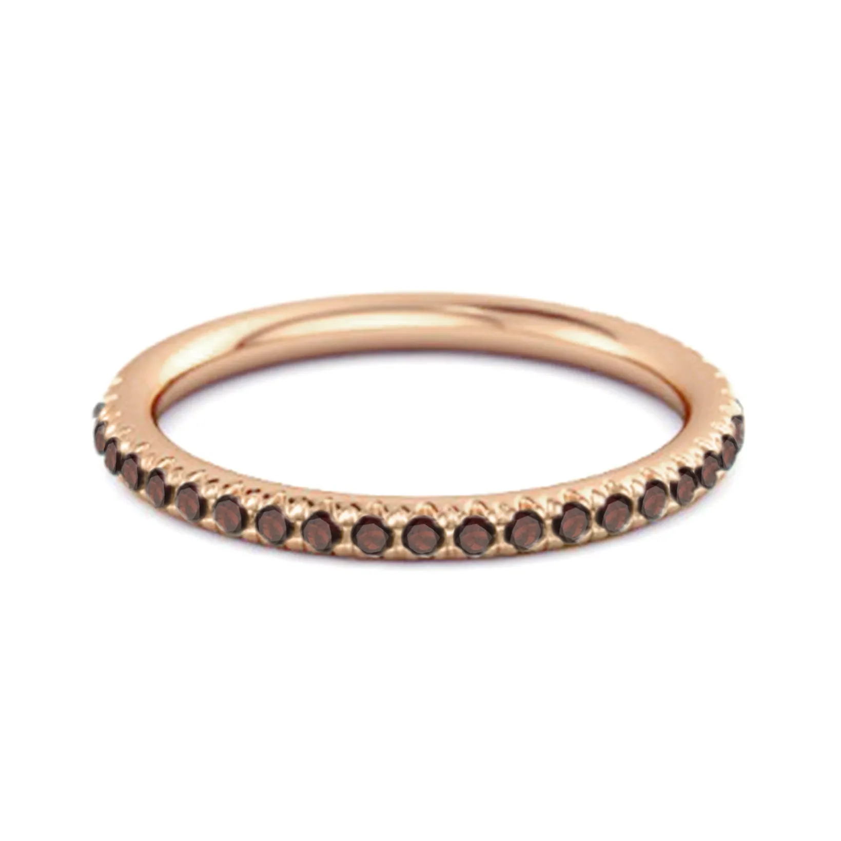 Eternity Collection Garnet Stackable Ring Gift Her 925 Silver