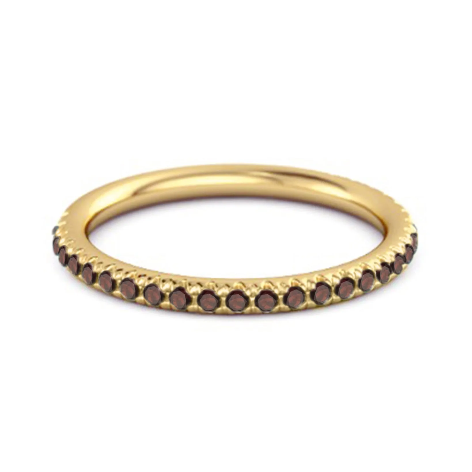 Eternity Collection Garnet Stackable Ring Gift Her 925 Silver