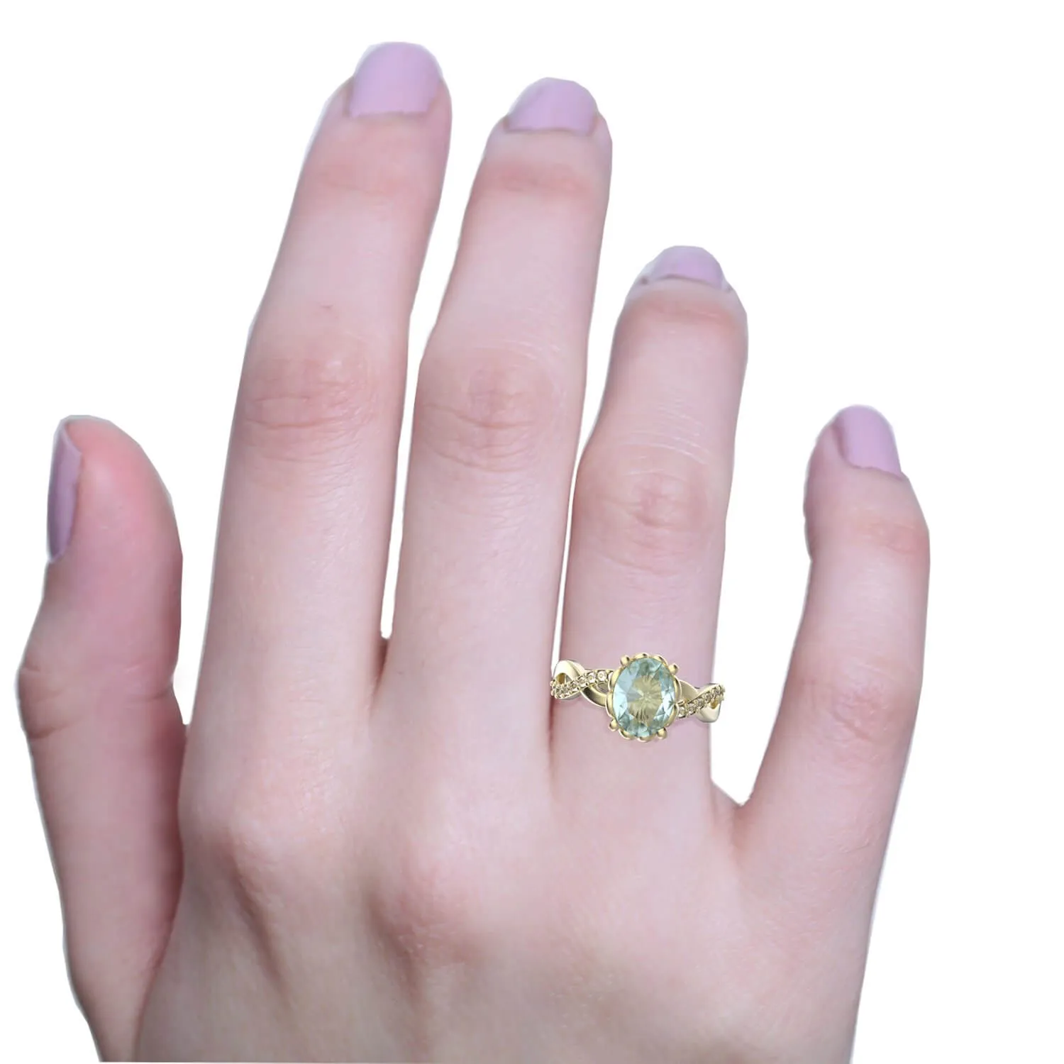 Eve - Aquamarine Ring