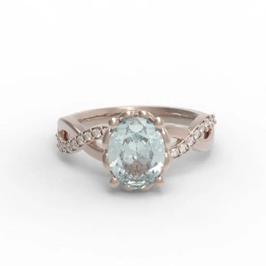 Eve - Aquamarine Ring