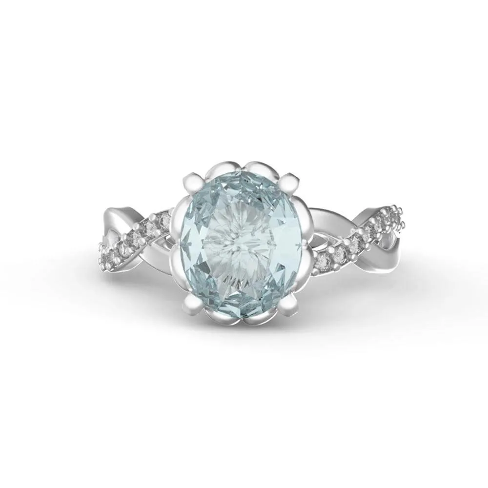 Eve - Aquamarine Ring
