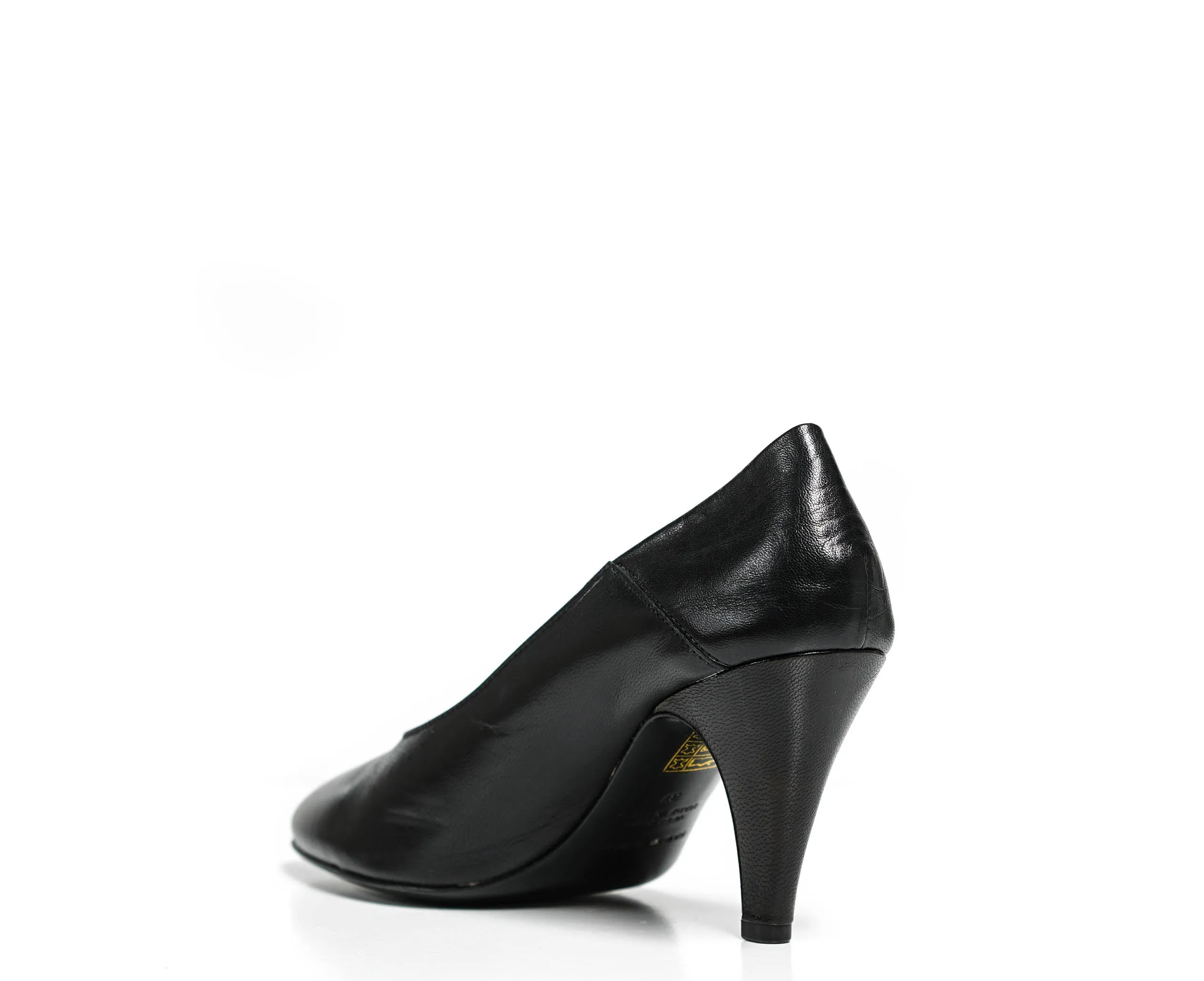 Fabio Rusconi Women's Black Leather Pump FIBY237 - 36EU Last Size