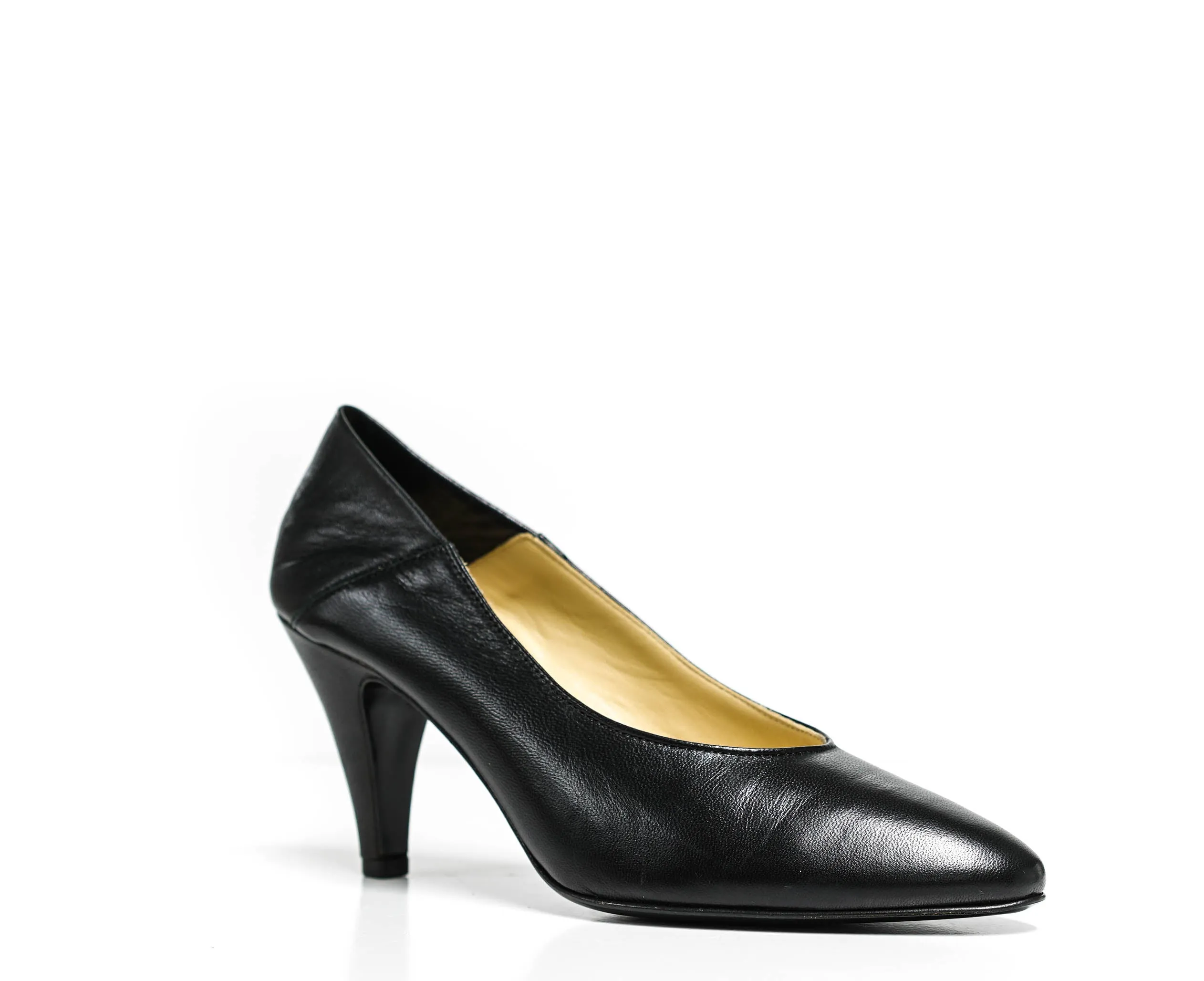 Fabio Rusconi Women's Black Leather Pump FIBY237 - 36EU Last Size