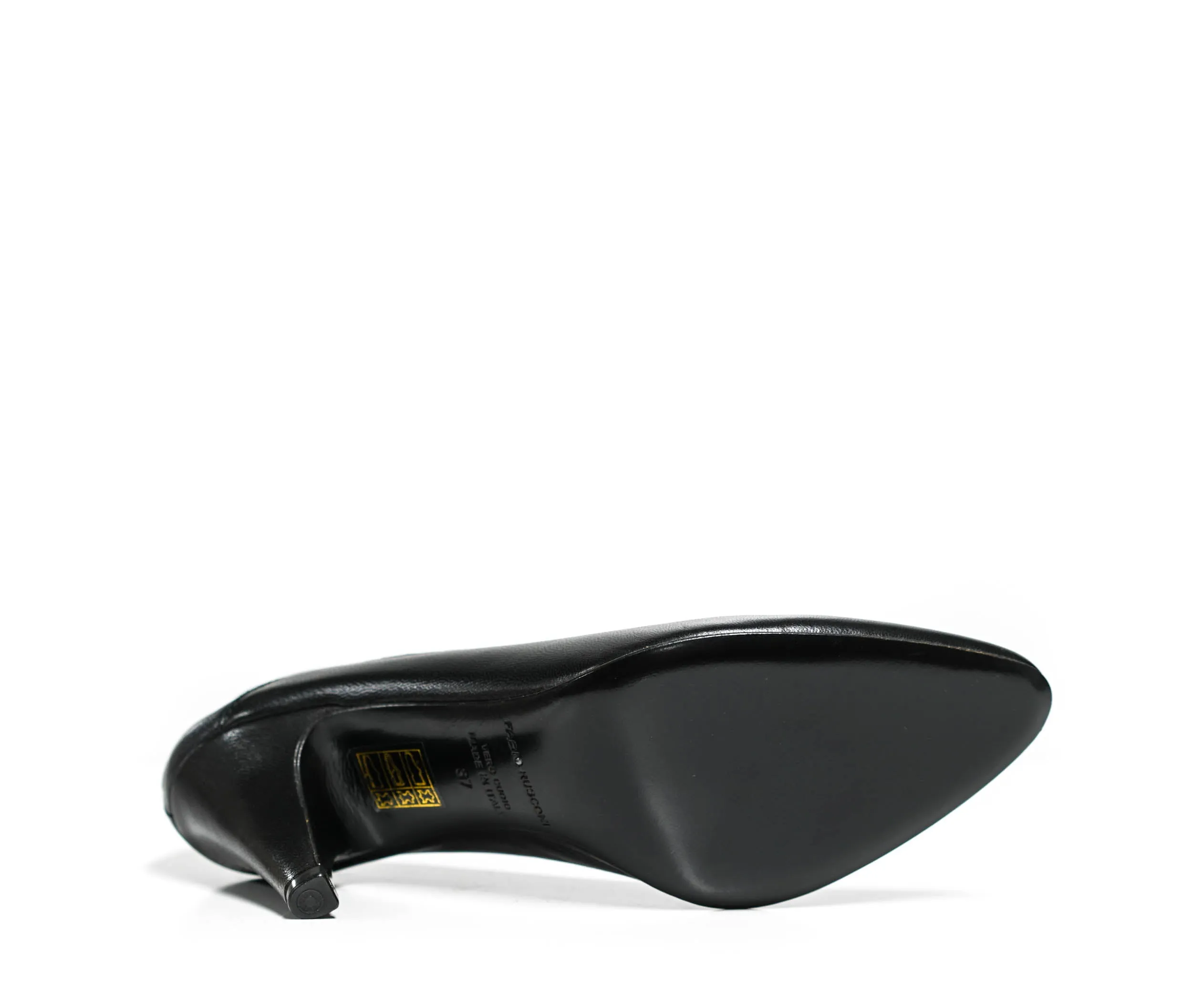 Fabio Rusconi Women's Black Leather Pump FIBY237 - 36EU Last Size