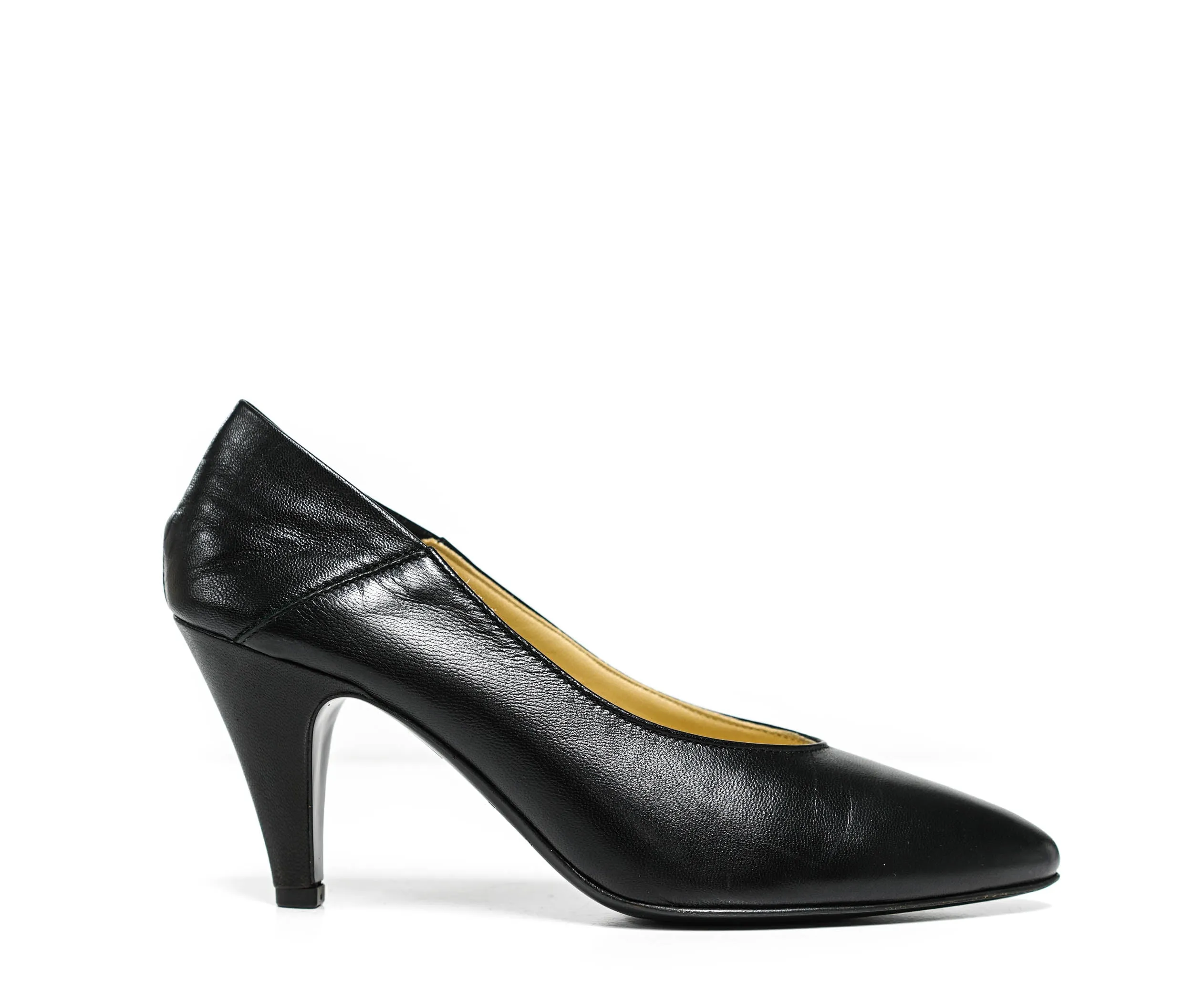 Fabio Rusconi Women's Black Leather Pump FIBY237 - 36EU Last Size