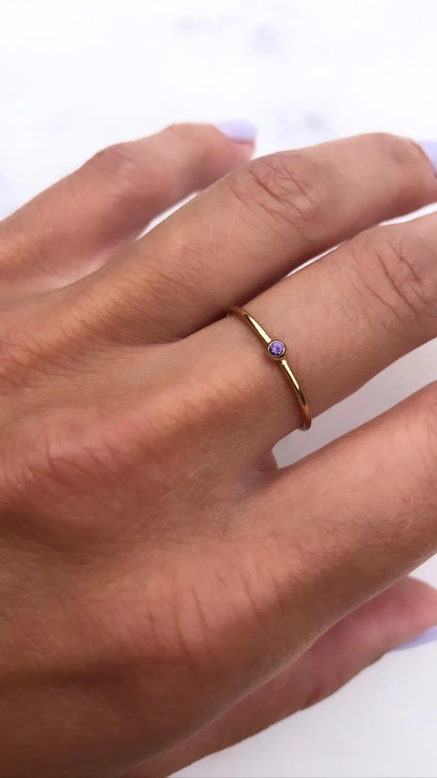 February Birthstone Ring