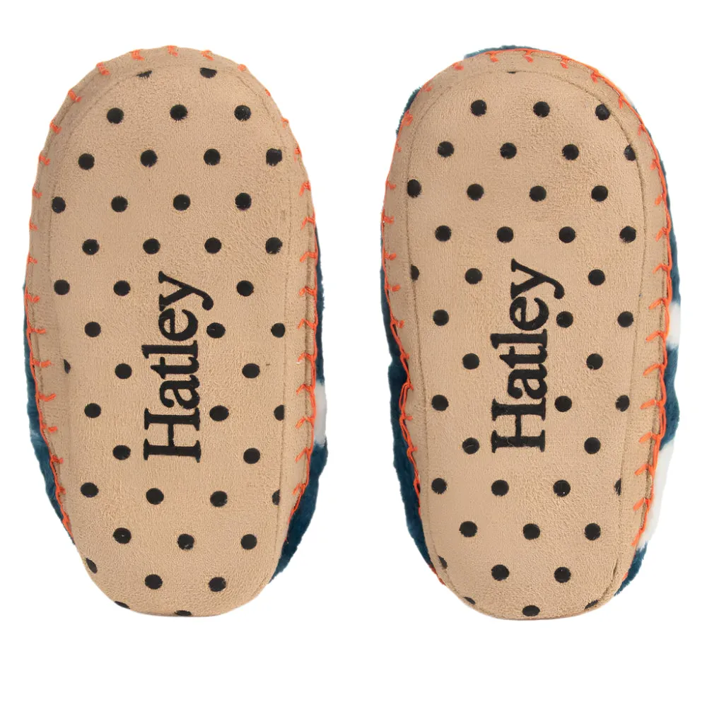 Fleece Slippers - Dino Silhouettes