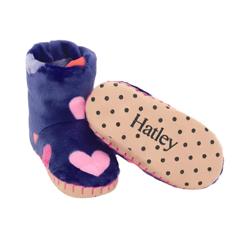 Fleece Slippers - Heart