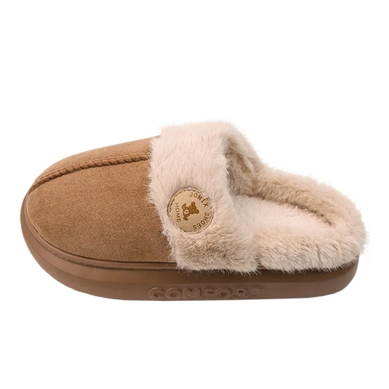 Fleece Slippers - Non-Slip and Warm Design