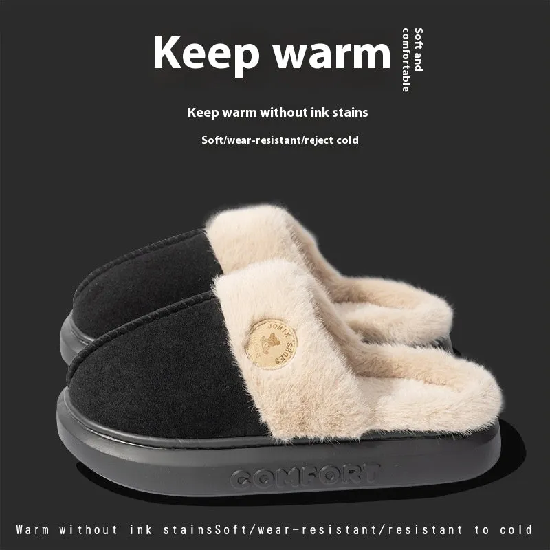 Fleece Slippers - Non-Slip and Warm Design