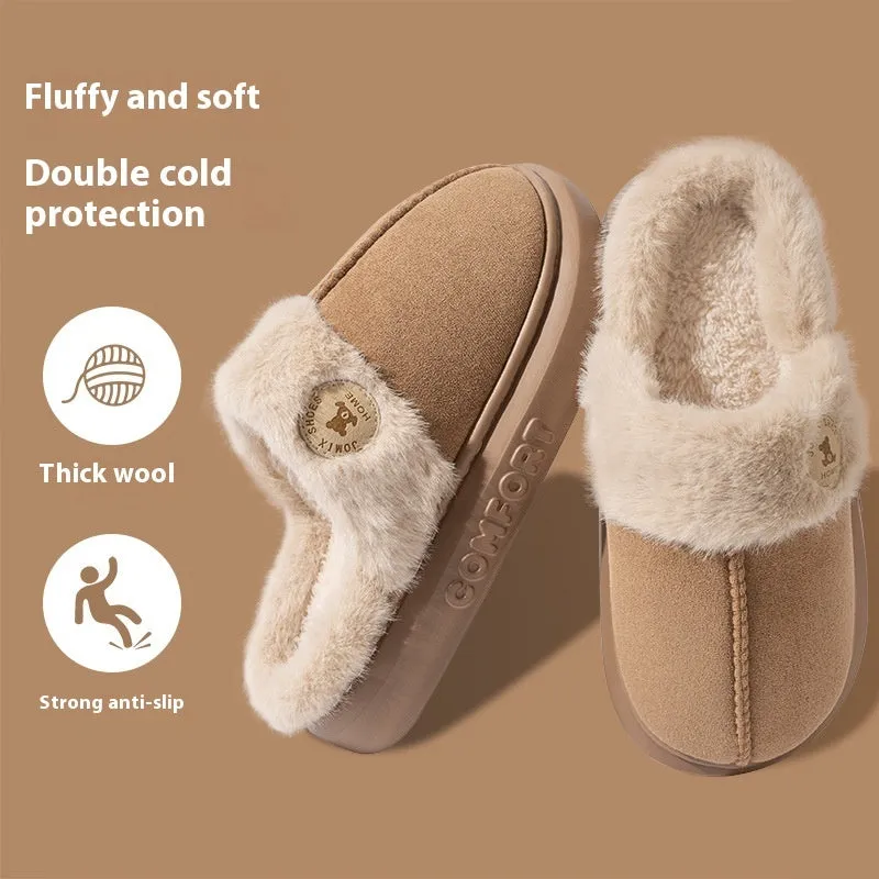 Fleece Slippers - Non-Slip and Warm Design