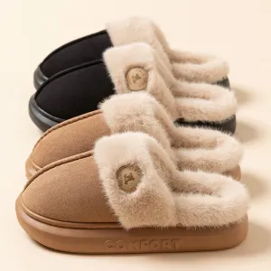 Fleece Slippers - Non-Slip and Warm Design
