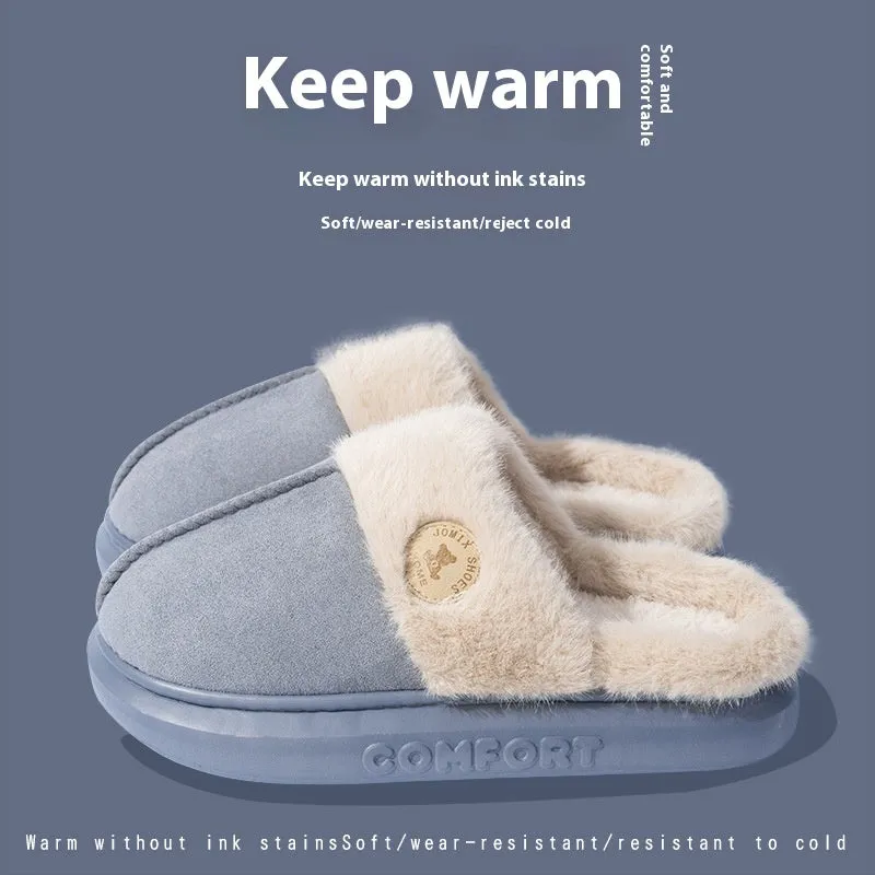 Fleece Slippers - Non-Slip and Warm Design