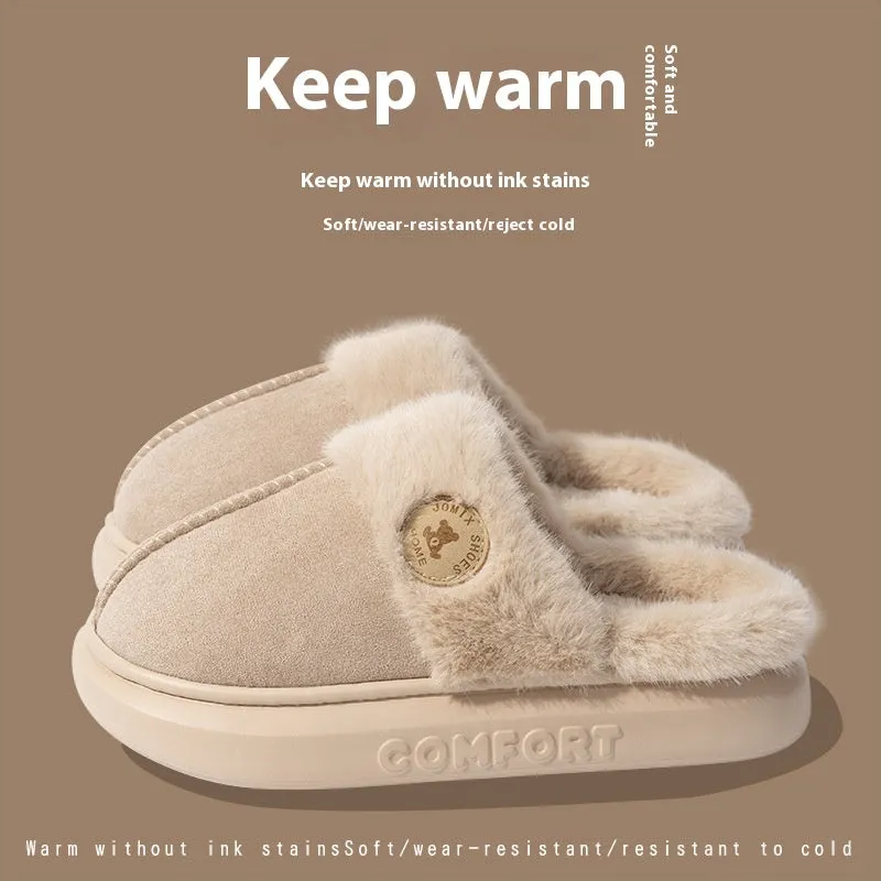 Fleece Slippers - Non-Slip and Warm Design