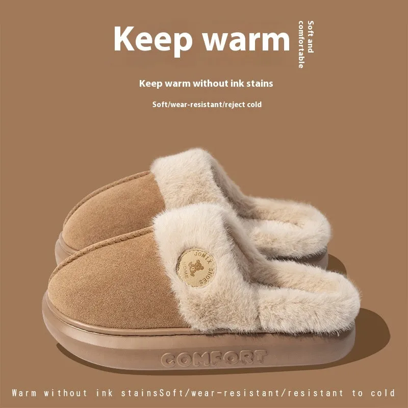 Fleece Slippers - Non-Slip and Warm Design