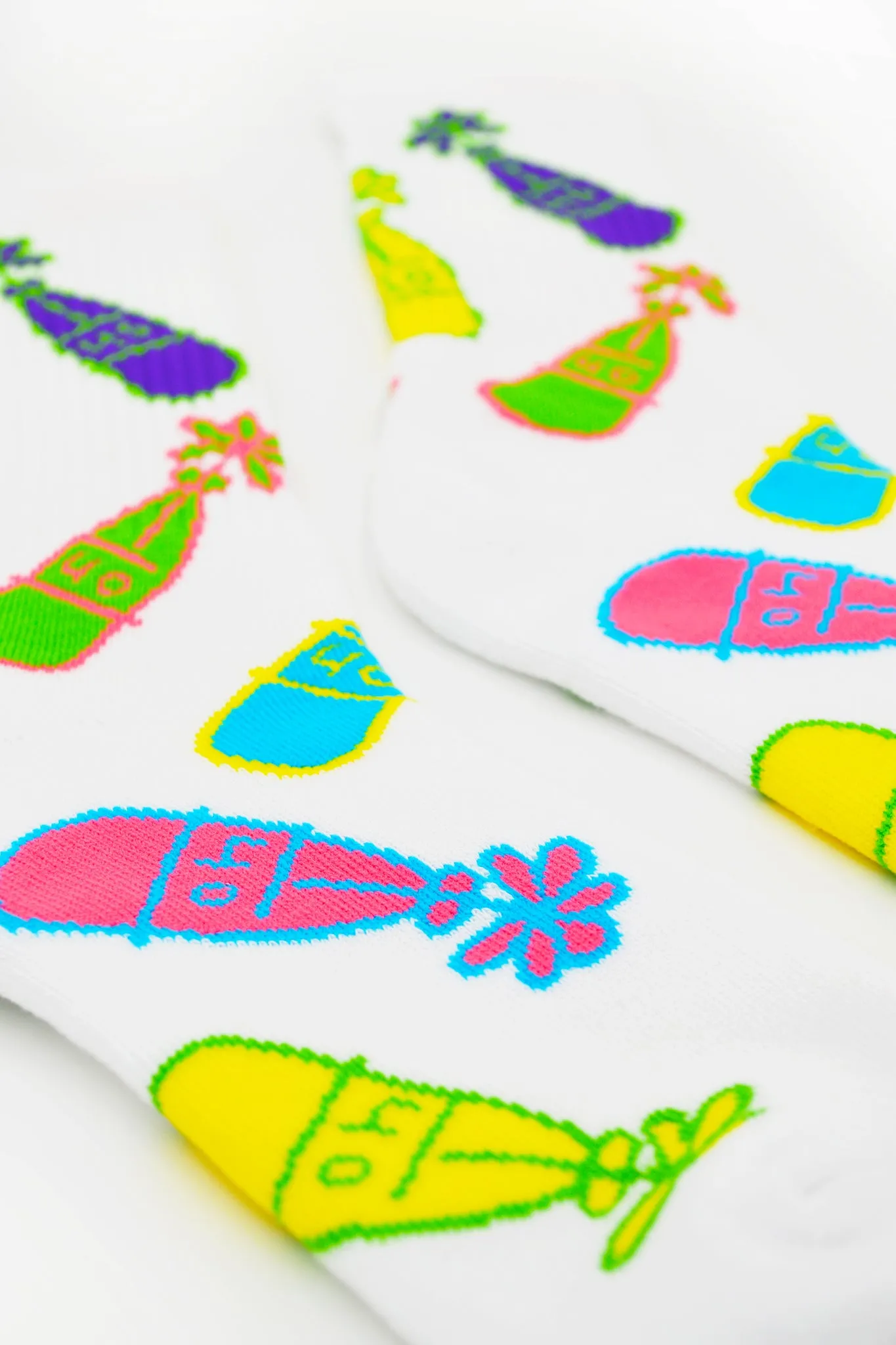 Flower Bottle Socks