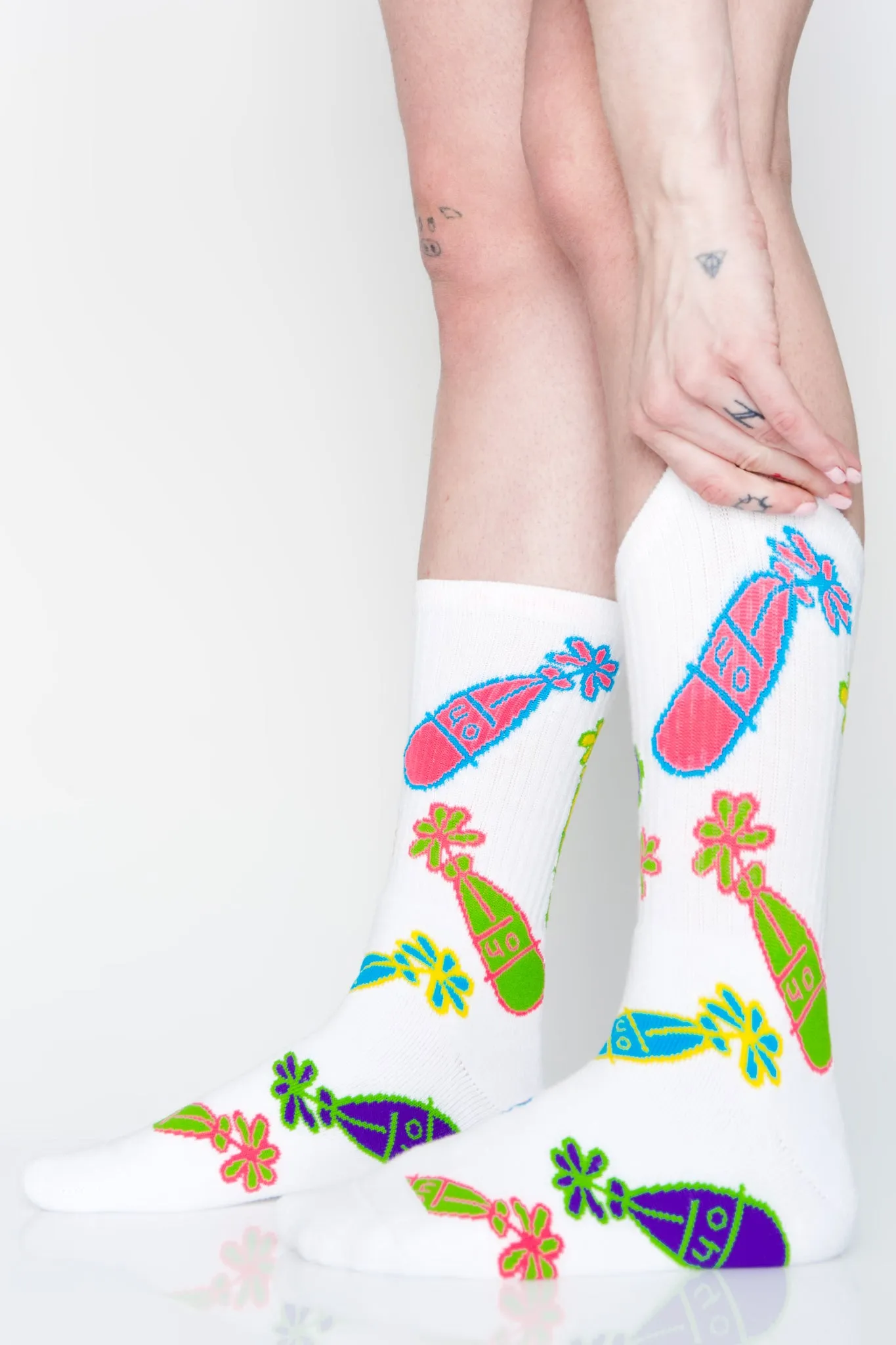 Flower Bottle Socks