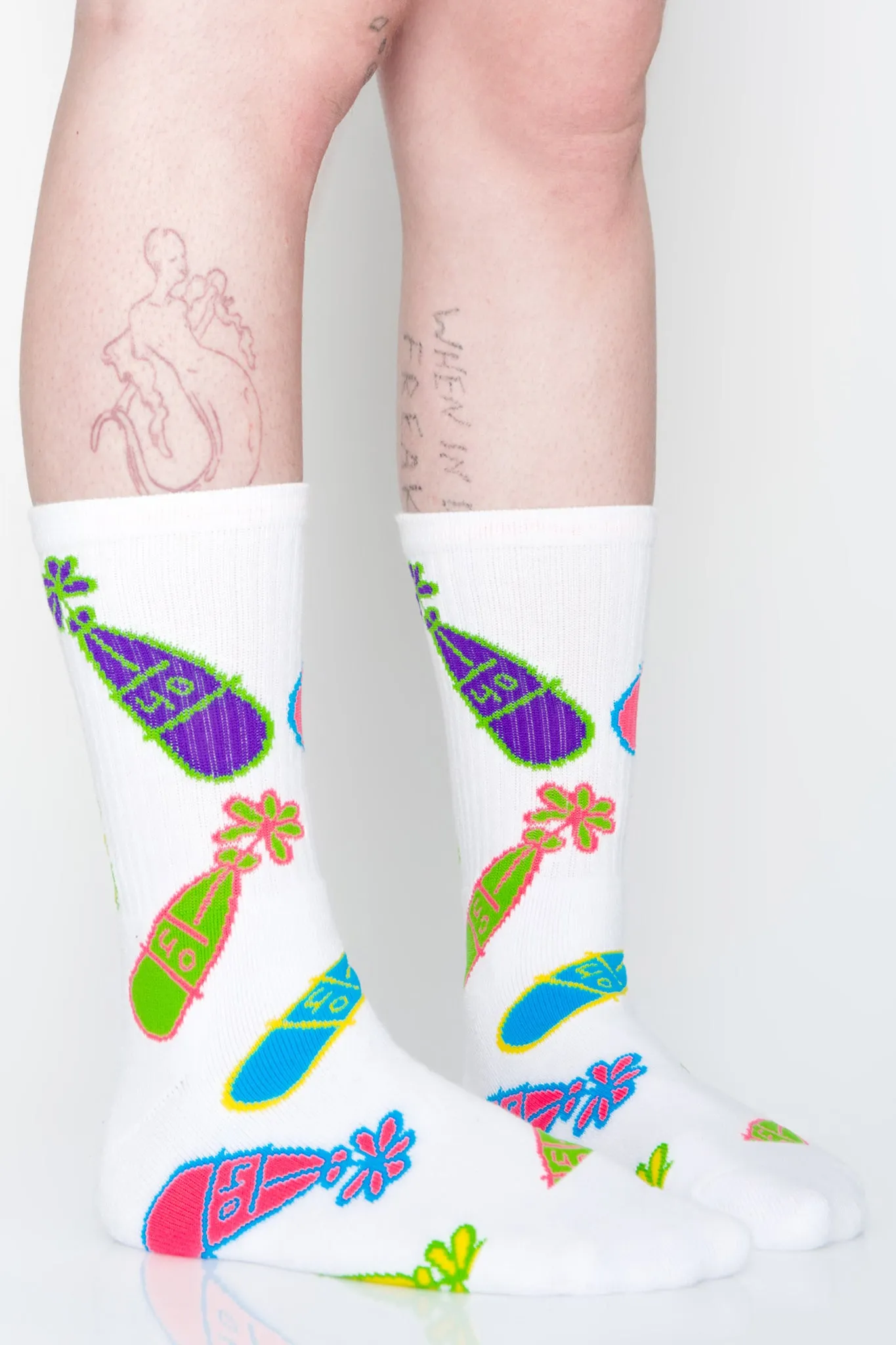 Flower Bottle Socks