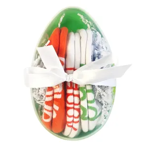 For an EGGS-tra happy you - 3-pair set: brave, happy, kind